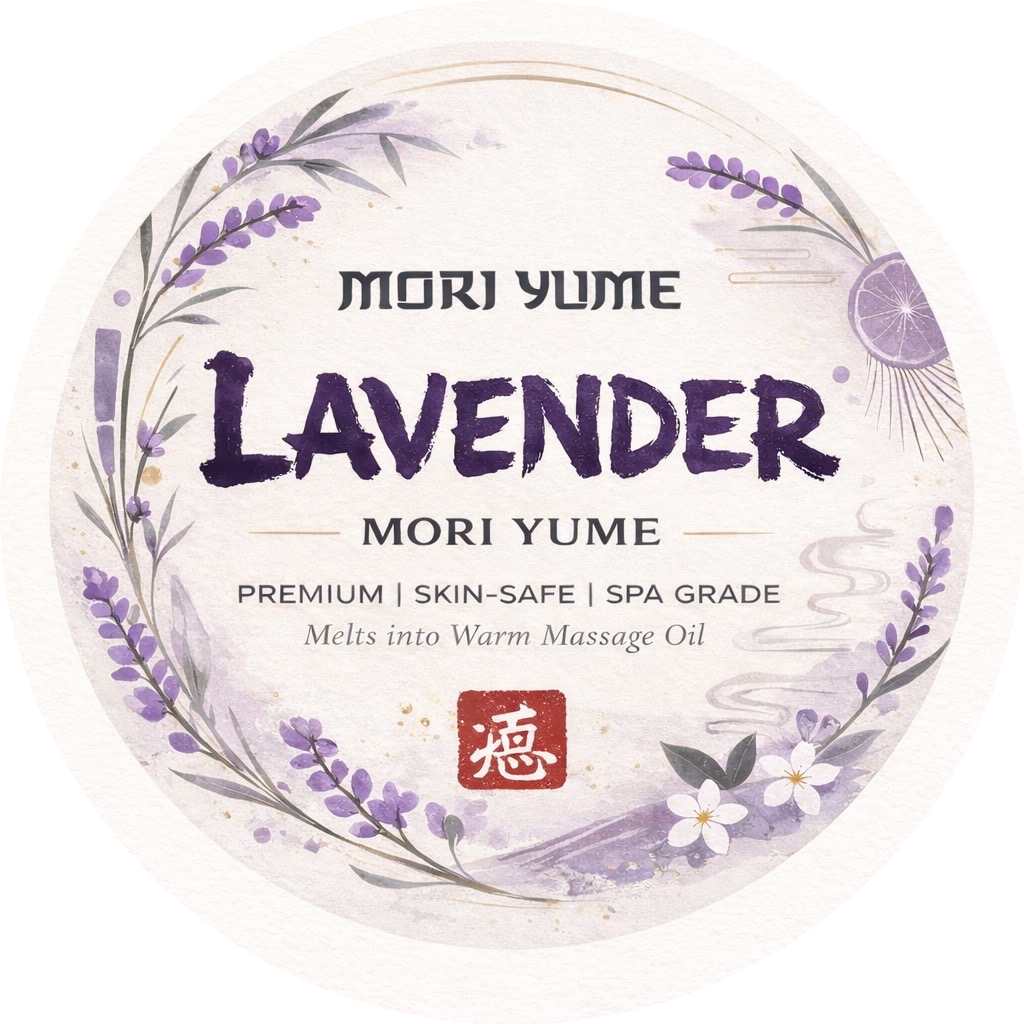 The Lavender Melt Massage Candles – Box of 20